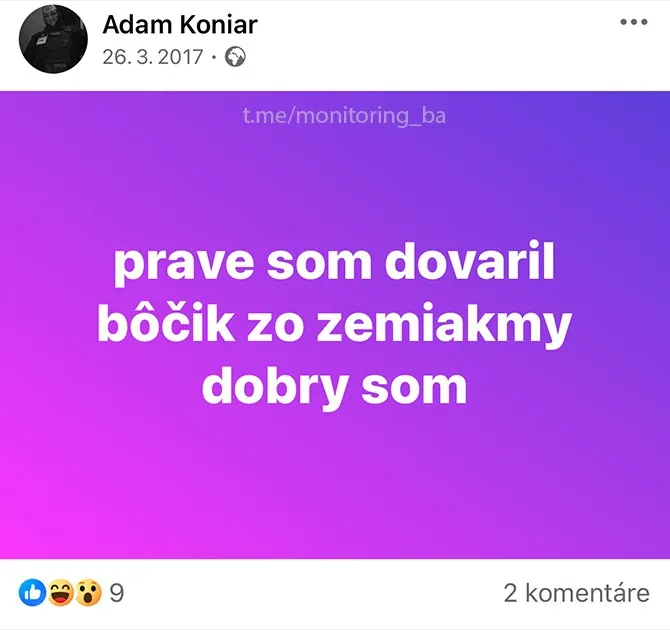Vodca skupiny Adam Koniar